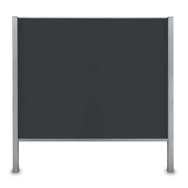 Corkboard, Single Door, Radius Frame, 36x36", Bronze/Black